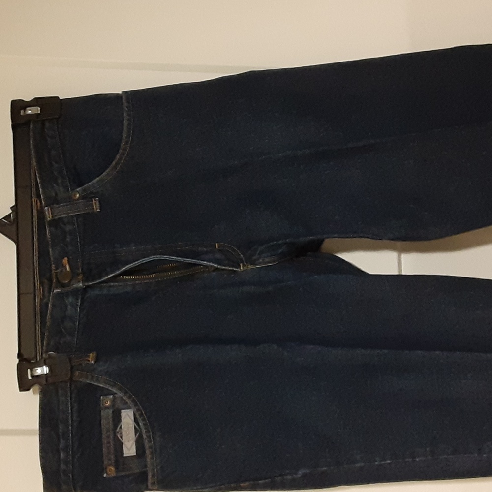 Diamond Gusset Dark Navy Blue Jeans.  Size W36 L34